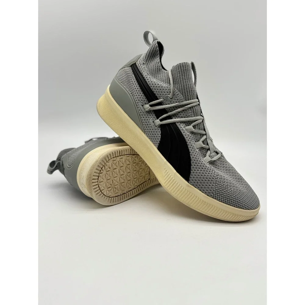 Puma Clyde Court Disrupt Grey Black Basketball Shoes 191712-08 Mens 12